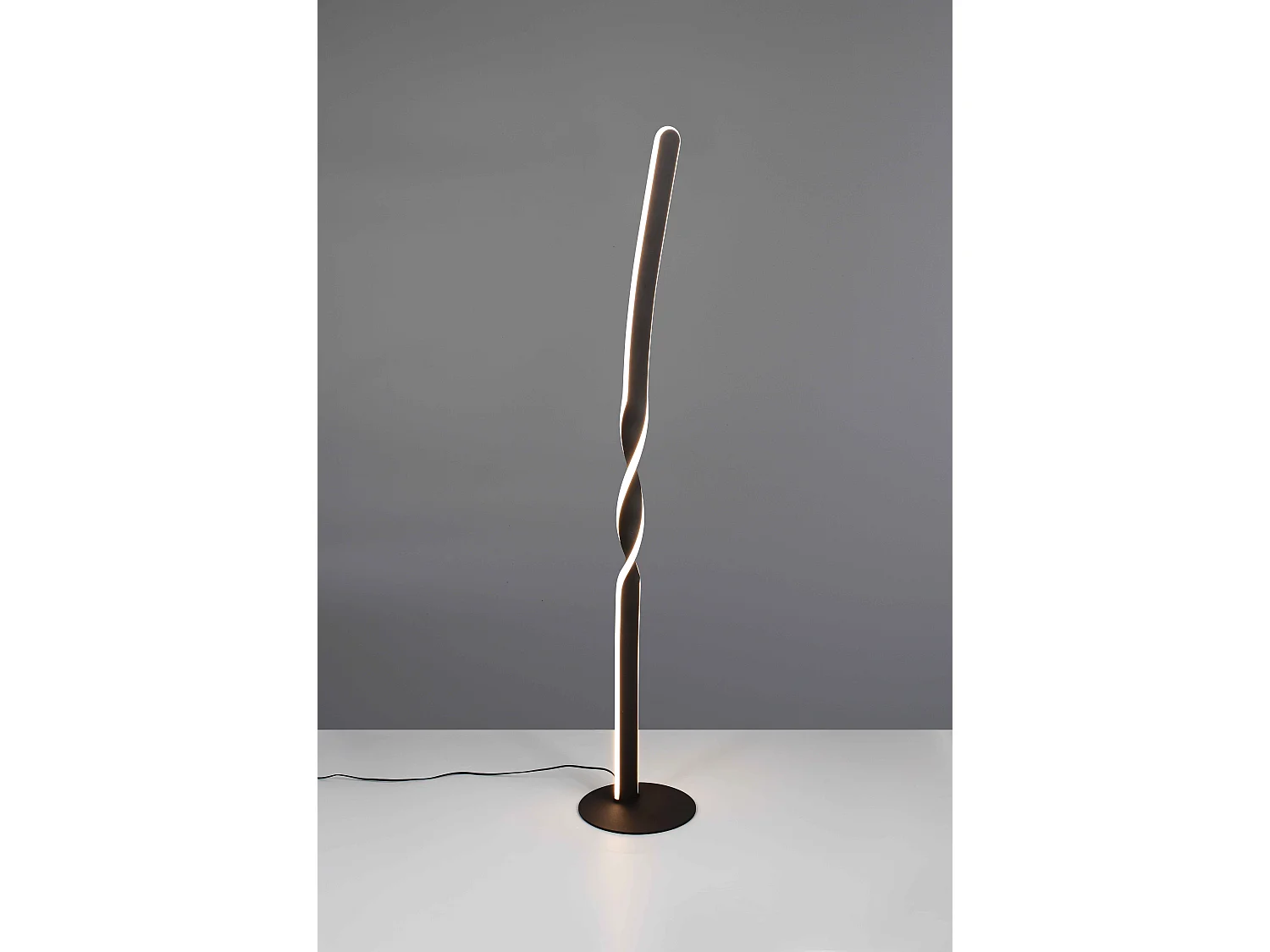 Piantana LED, metallo, nero, H 110 cm, Ginko