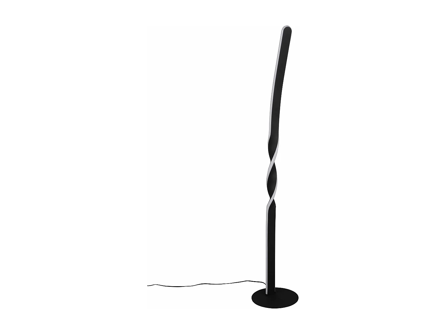 Piantana LED, metallo, nero, H 110 cm, Ginko