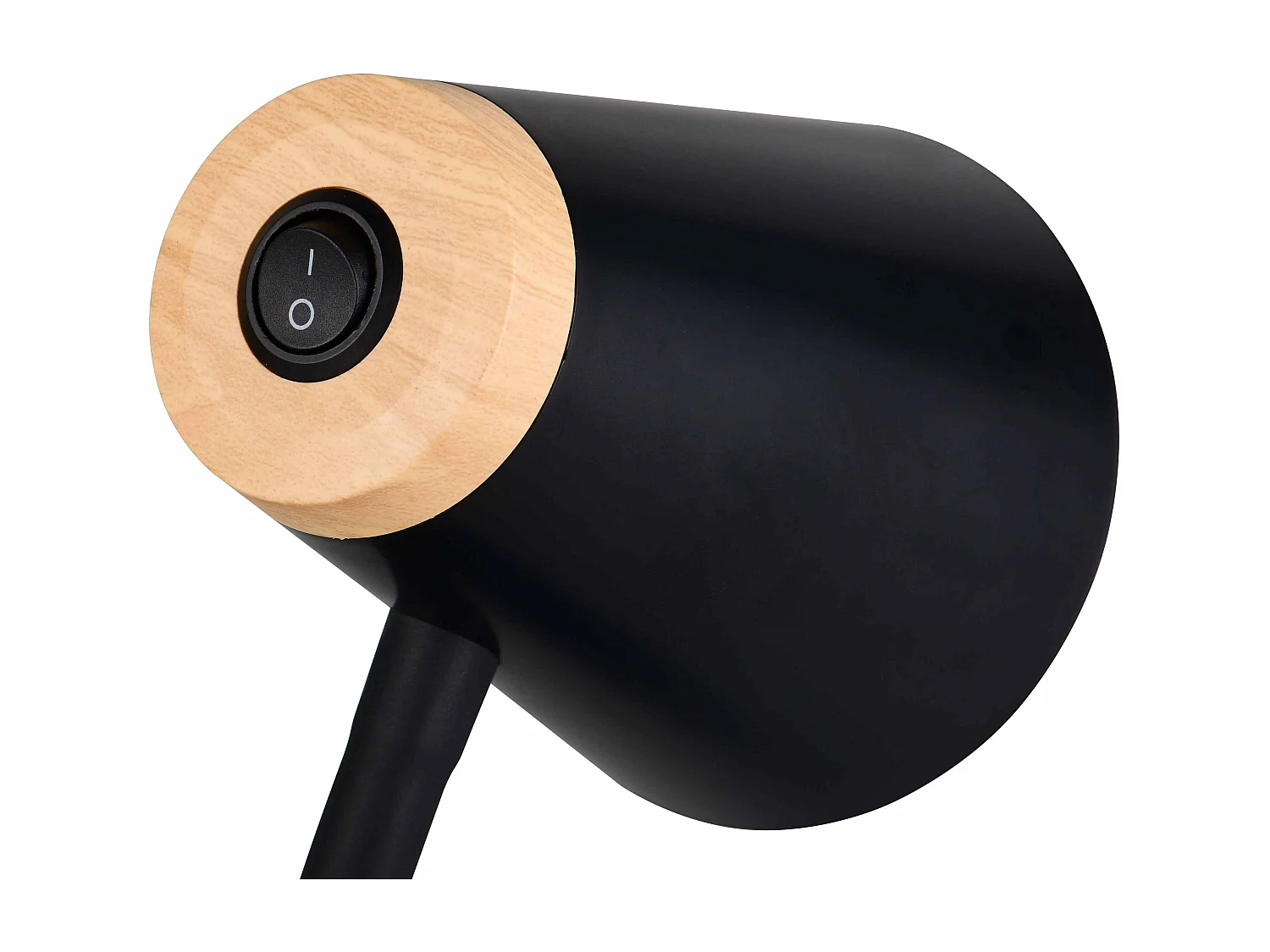 Piantana LED, plastica, nero, H 145 cm, Pongo