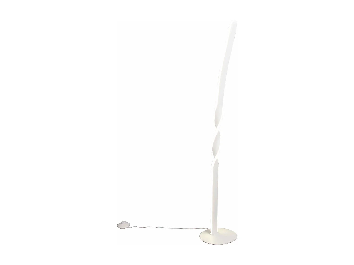 Piantana LED, metallo, bianco, H 110 cm, Ginko