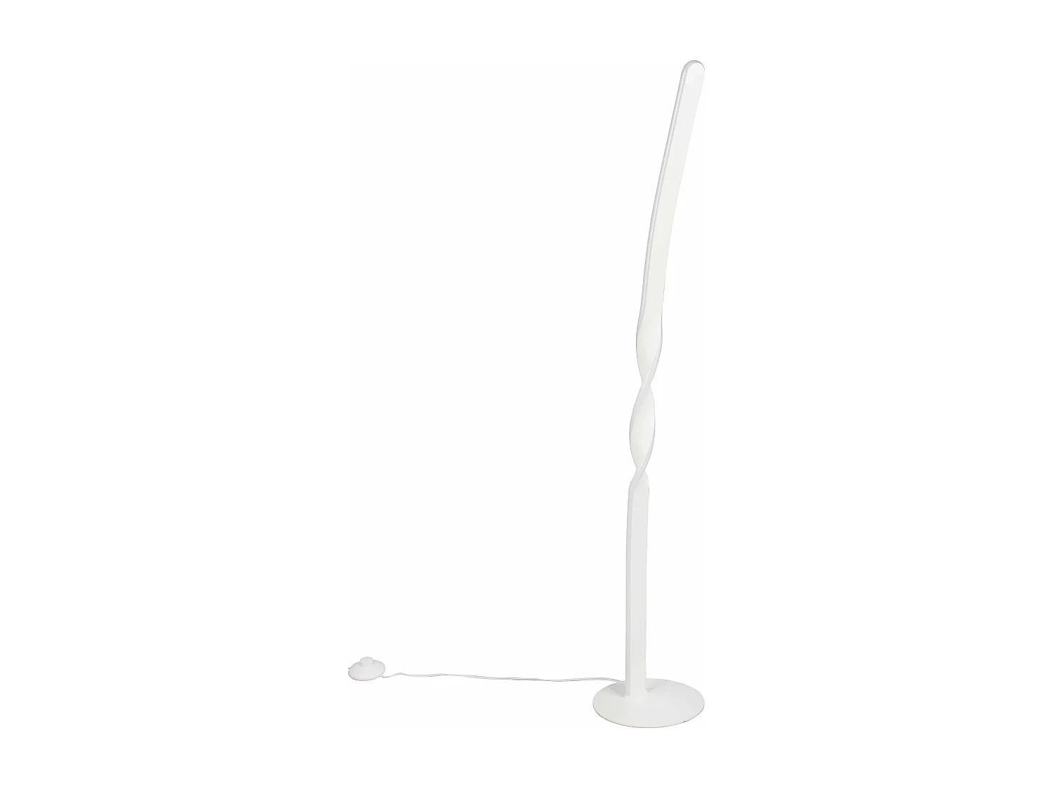 Piantana LED, metallo, bianco, H 110 cm, Ginko