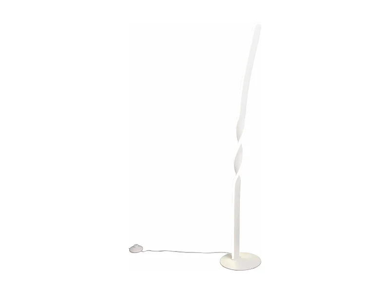 Piantana LED, metallo, bianco, H 110 cm, Ginko