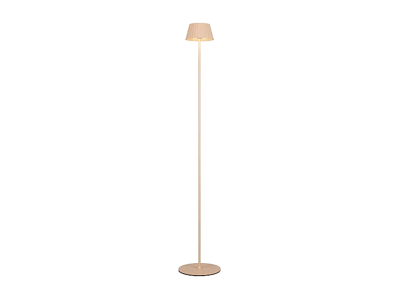 Piantana LED ricaricabile, metallo, sabbia, H 123 cm, Suarez