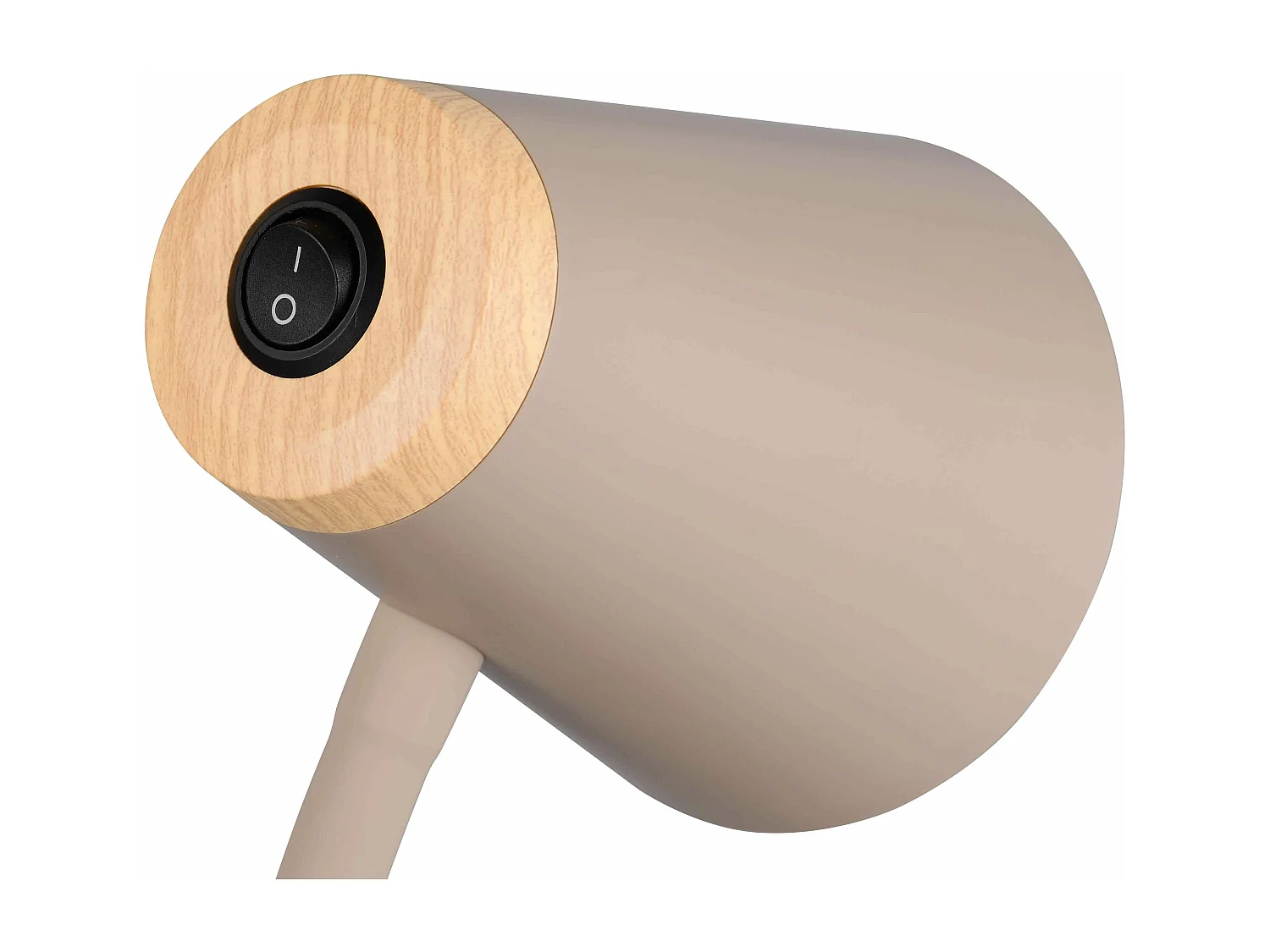 Piantana LED, plastica, beige, H 145 cm, Pongo