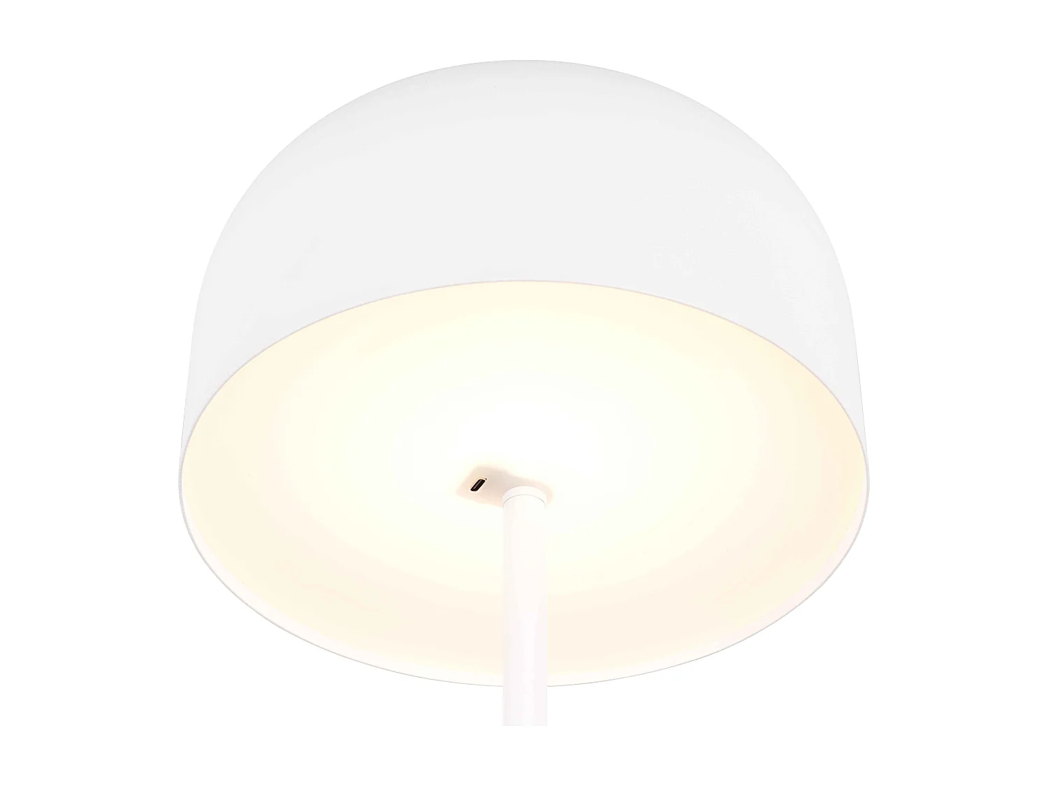 Piantana LED ricaricabile, metallo, bianco, H 147 cm, Jeff