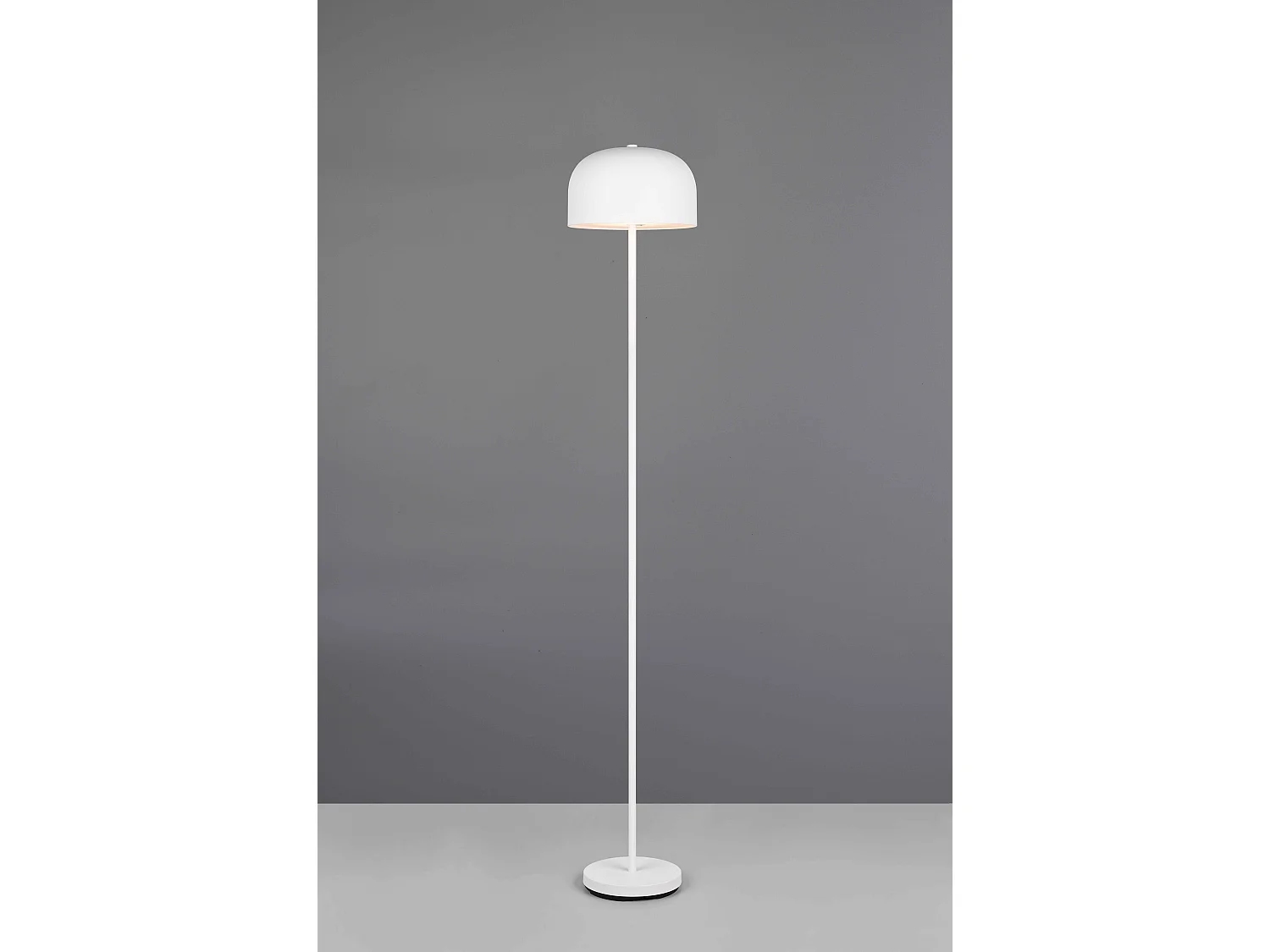 Piantana LED ricaricabile, metallo, bianco, H 147 cm, Jeff