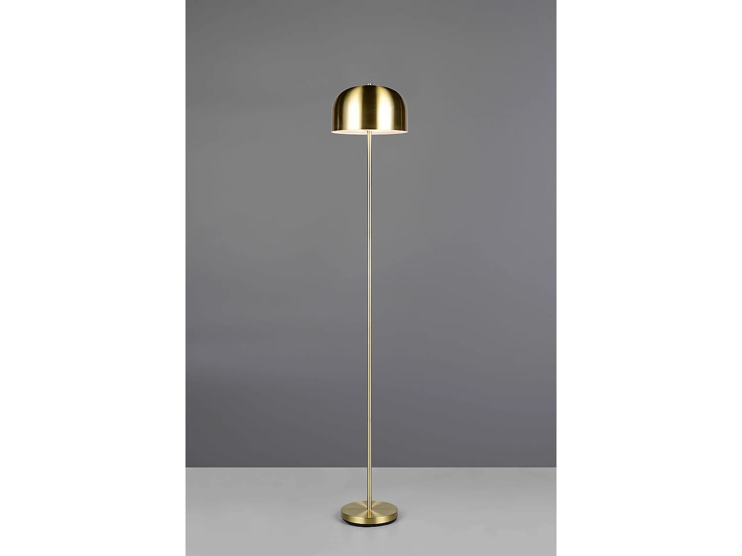 Piantana LED ricaricabile, metallo, ottone, H 147 cm, Jeff