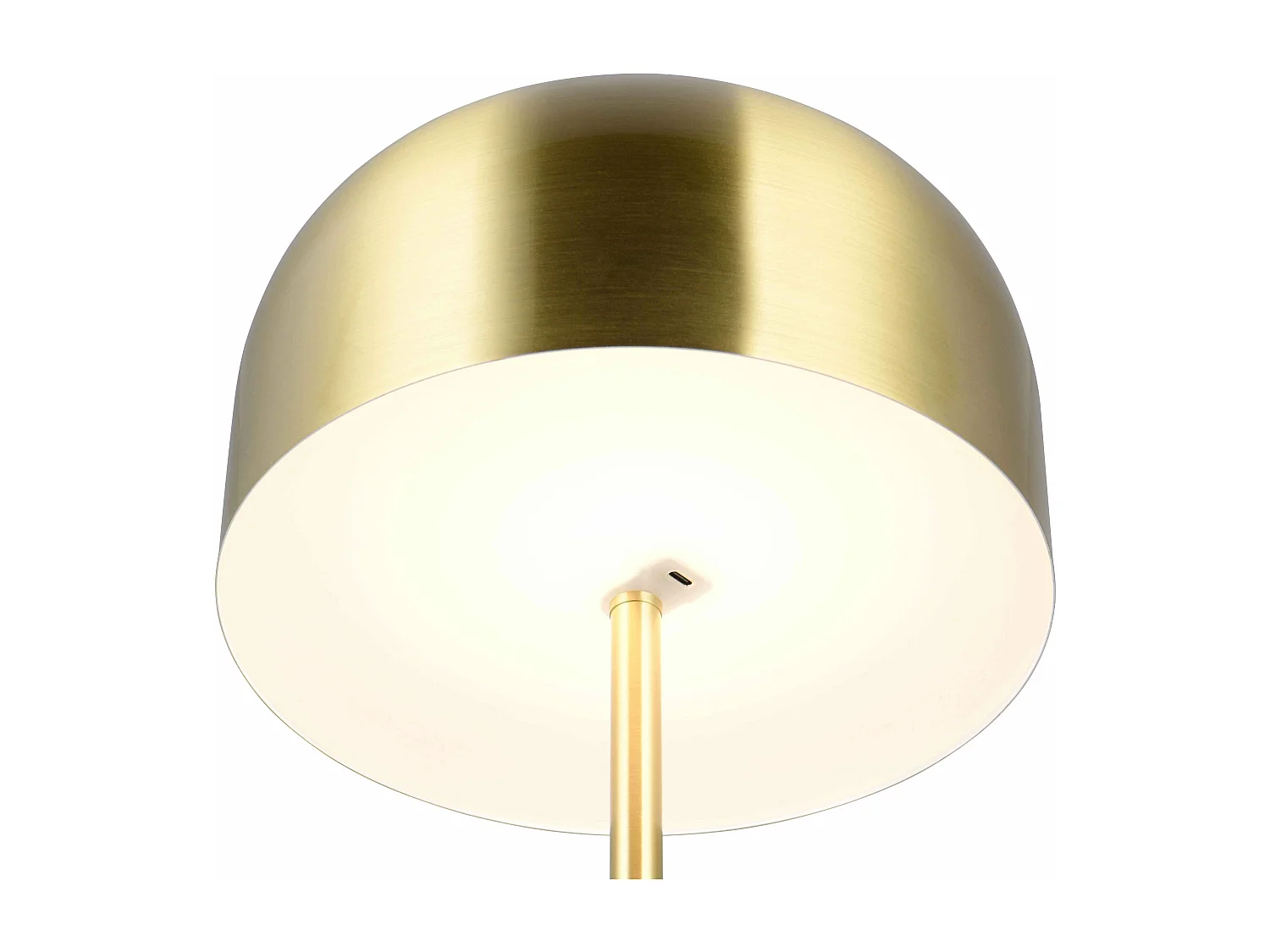 Piantana LED ricaricabile, metallo, ottone, H 147 cm, Jeff