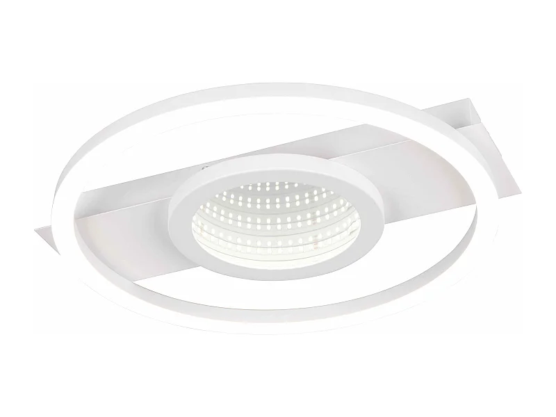 Plafoniera LED rotonda, metallo, bianco, L 36 cm, Wheeler
