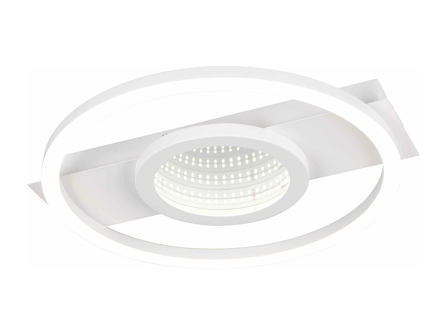 Plafoniera LED rotonda, metallo, bianco, L 36 cm, Wheeler