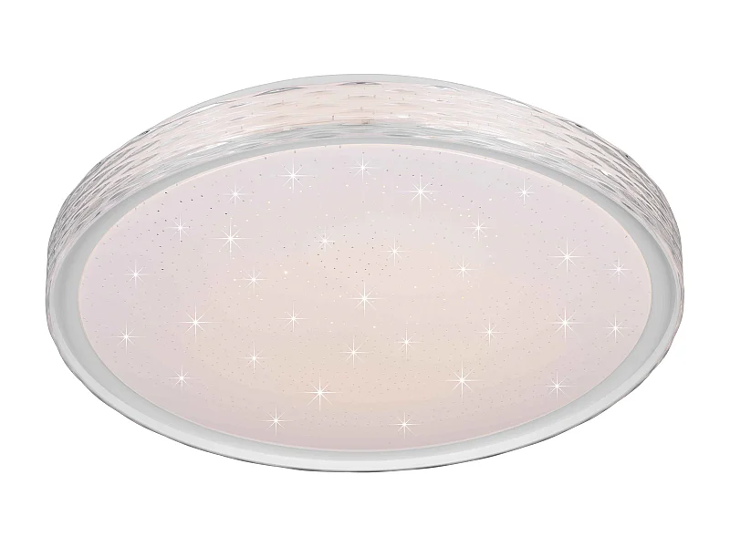 Plafoniera LED cielo stellato, metallo, cristallo, D 40 cm, Varda