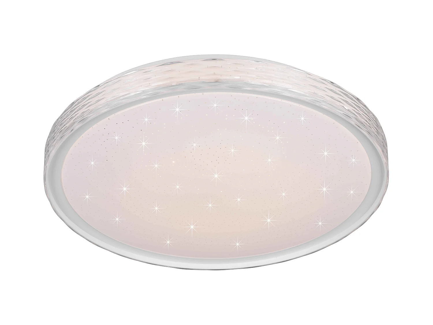 Plafoniera LED cielo stellato, metallo, cristallo, D 40 cm, Varda