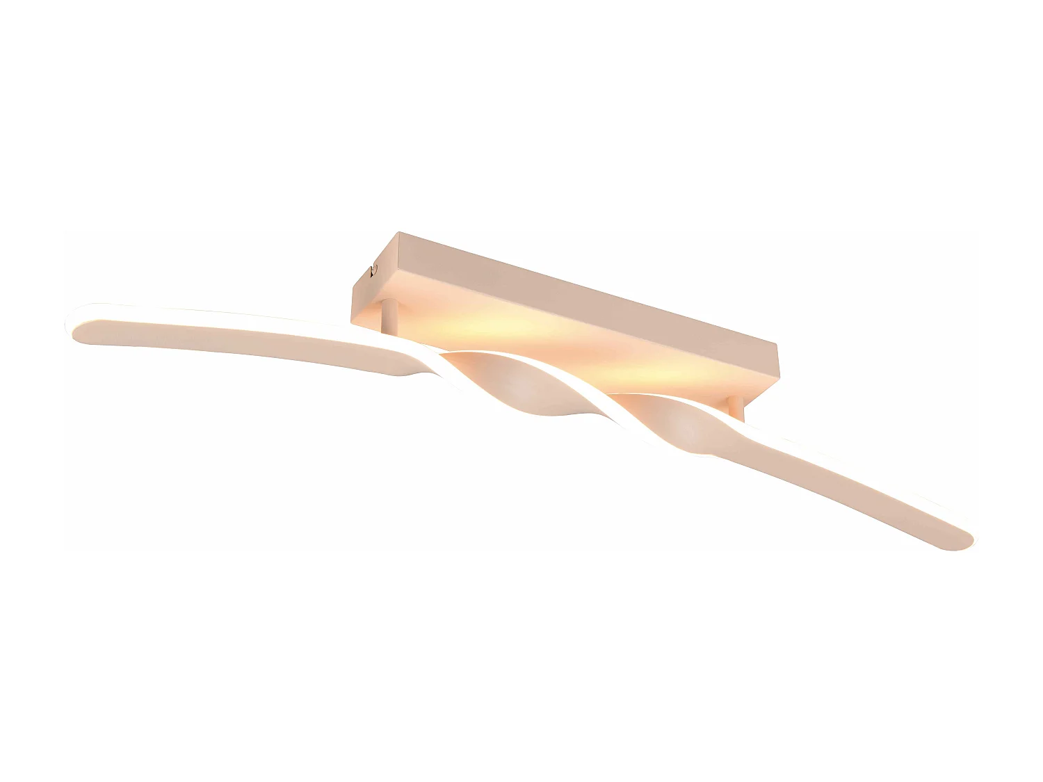 Plafoniera LED, metallo, sabbia, L 80 cm, Ginko