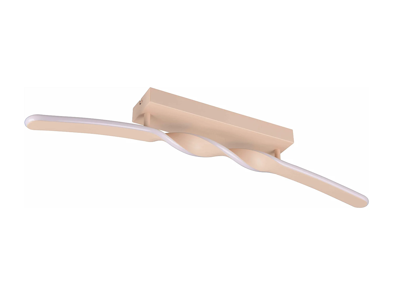 Plafoniera LED, metallo, sabbia, L 80 cm, Ginko