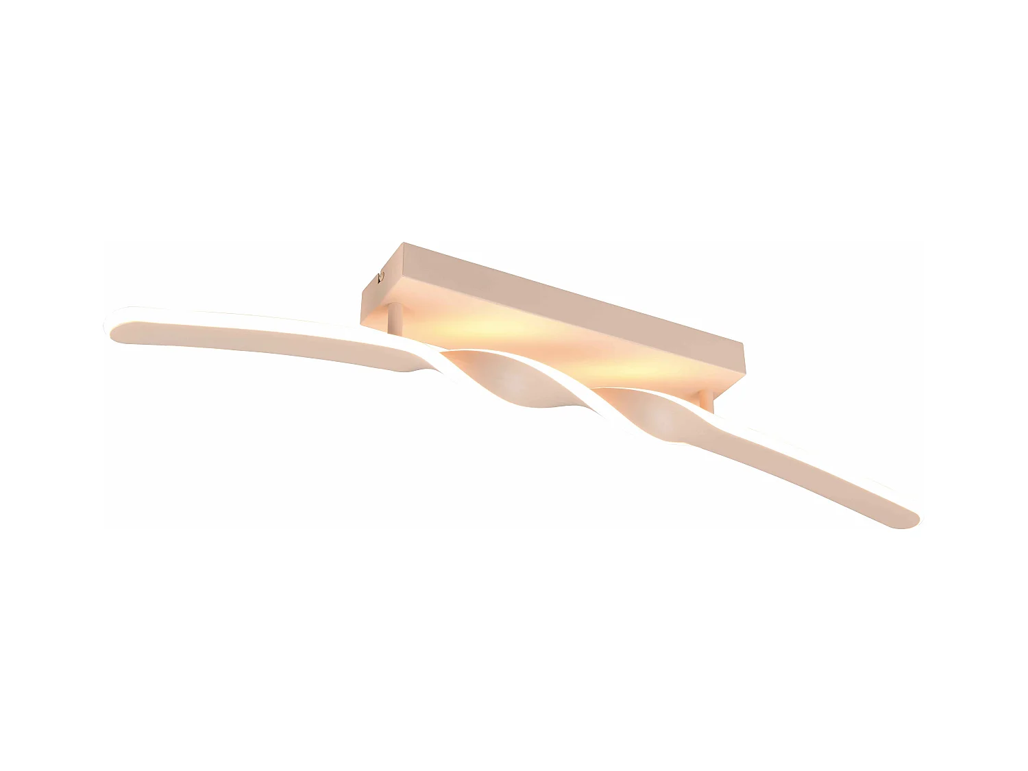 Plafoniera LED, metallo, sabbia, L 80 cm, Ginko