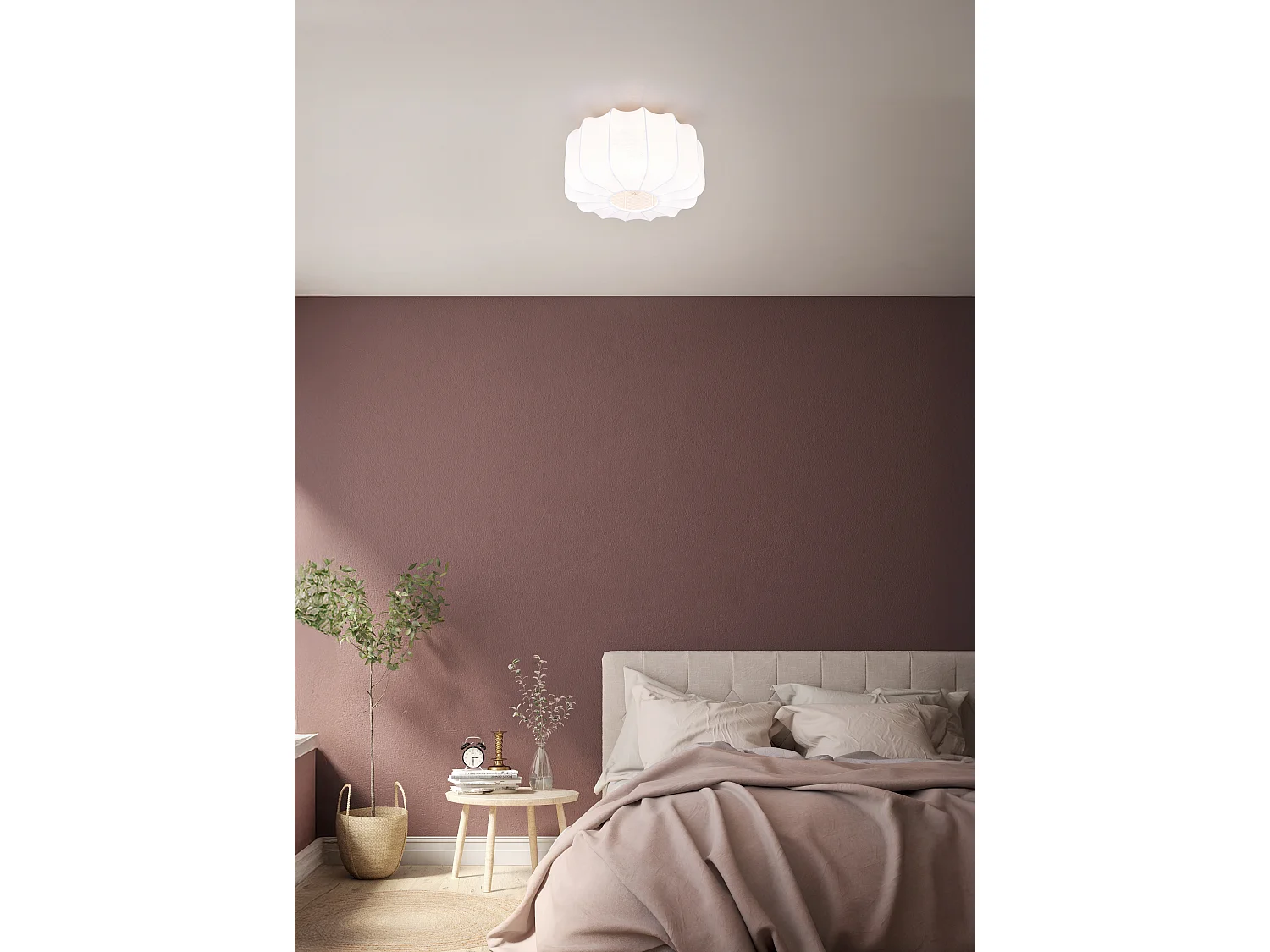 Plafondlamp MADELINE - 40x40x22.5 cm - Zwart