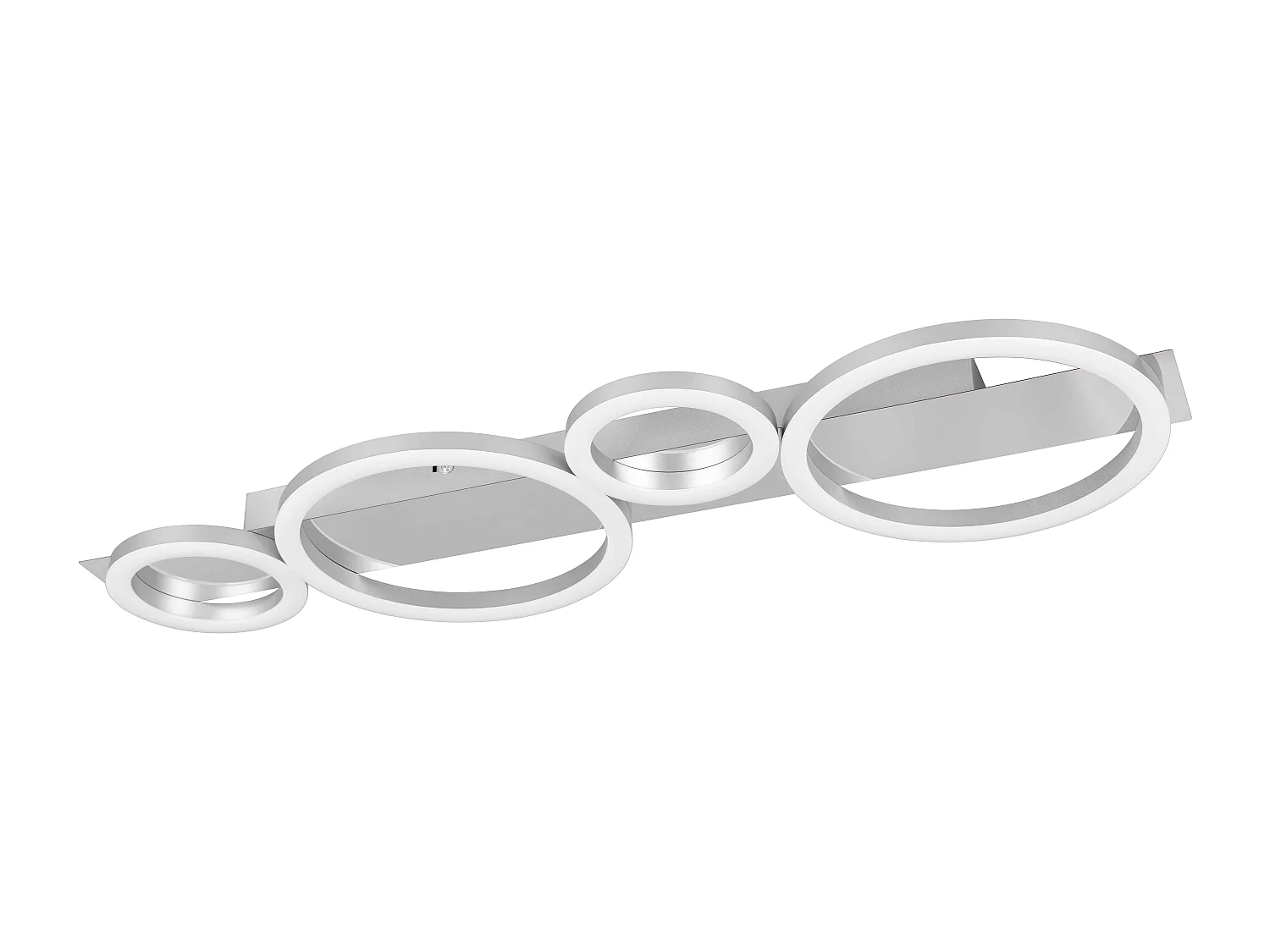 Plafoniera LED, metallo, cromato, L 72 cm, Lumos