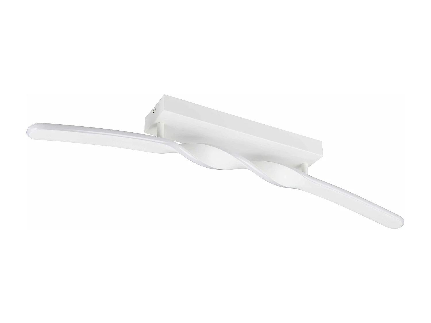 Plafoniera LED, metallo, bianco, L 80 cm, Ginko