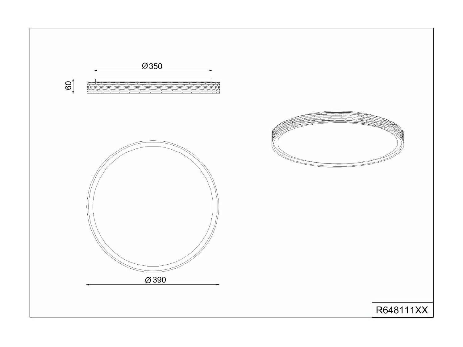 Plafoniera LED cielo stellato, metallo, nero, D 40 cm, Varda