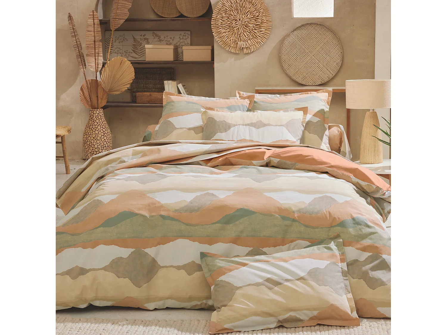 Parure de lit Land Craie 200x200 - Tradilinge