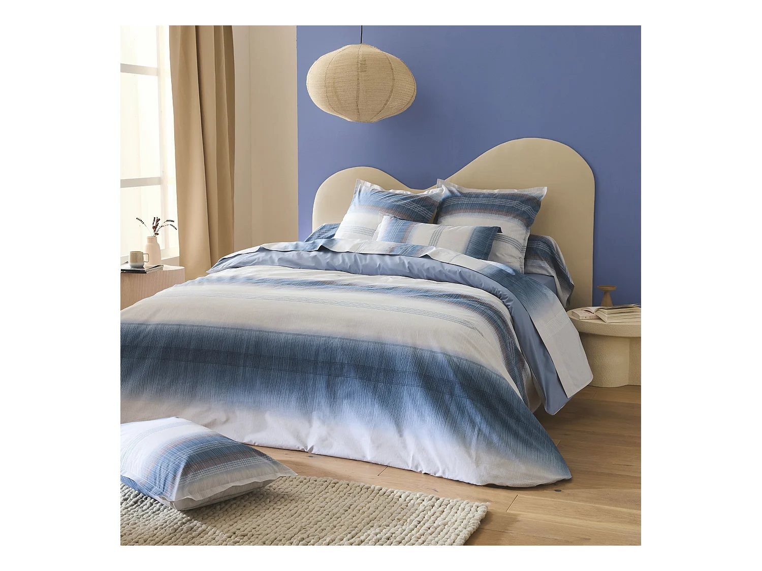 Parure de lit Esteban Bleu Tradilinge 260x240
