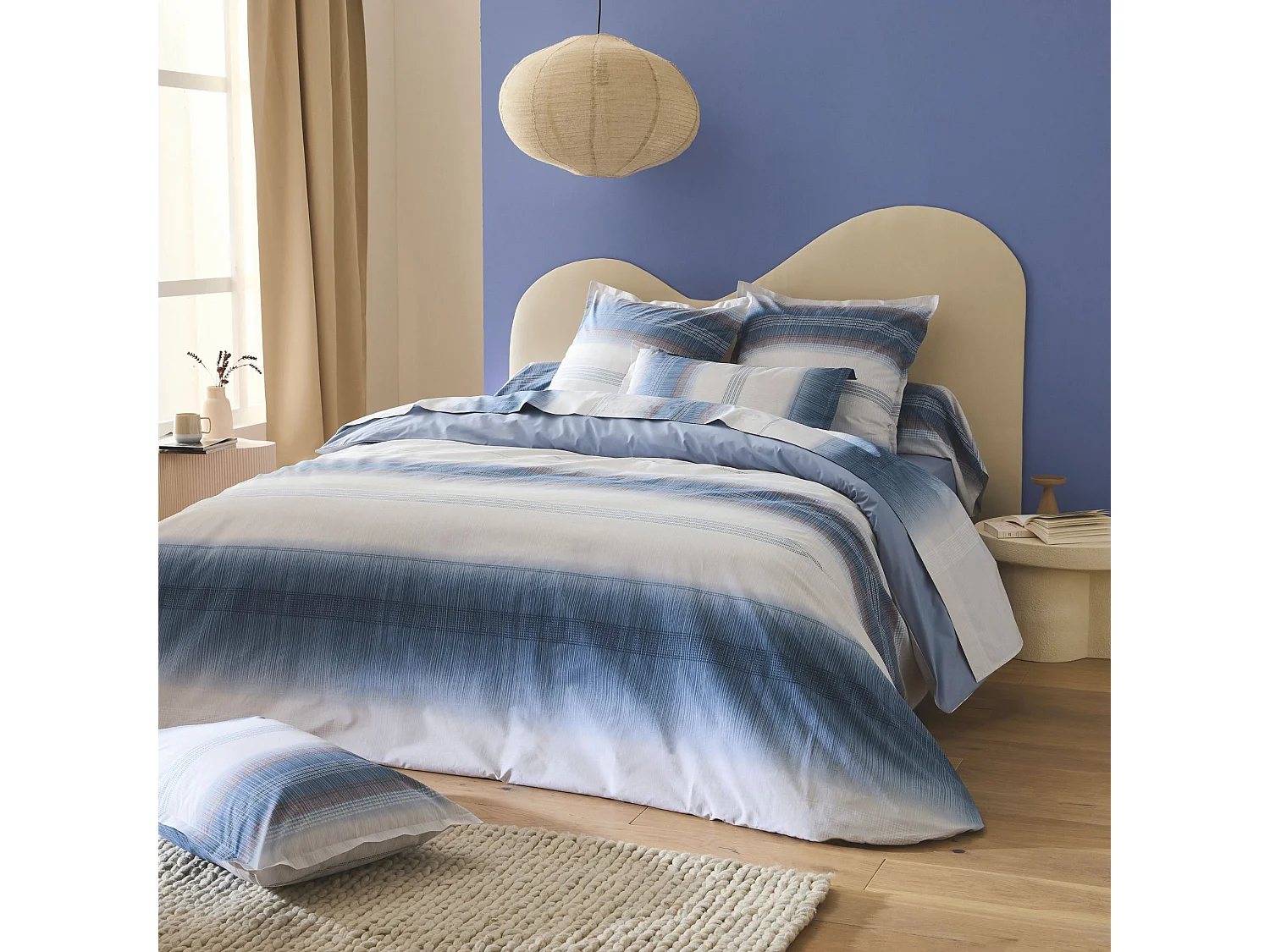 Parure de lit Esteban Bleu Tradilinge 240x220