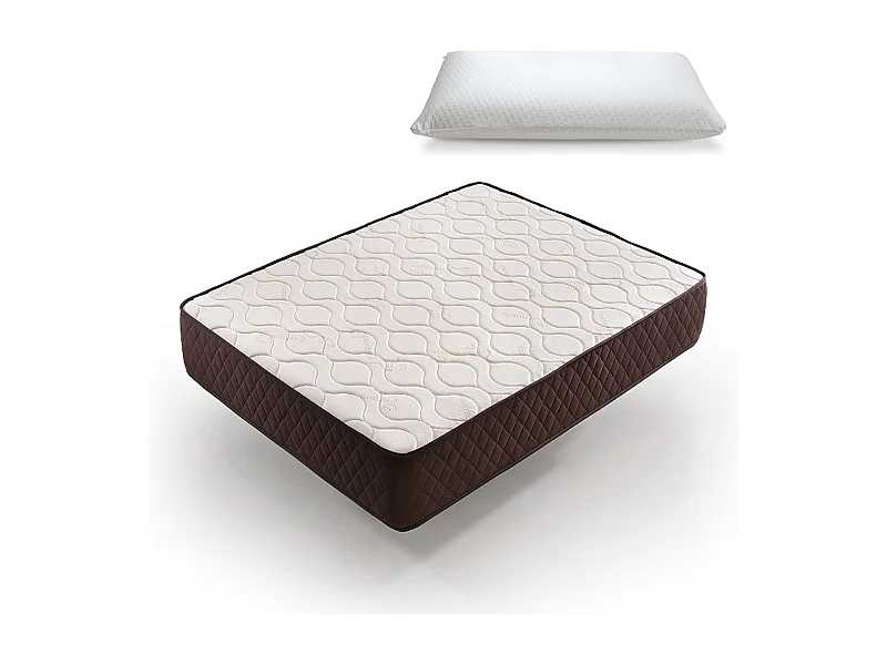 Colchon Viscoelástico 105 x 180 + REGALO Almohada Viscoelastica Descansin | Ideal para Personas con Dolores de Espalda | Alta Firmeza | Efecto nube