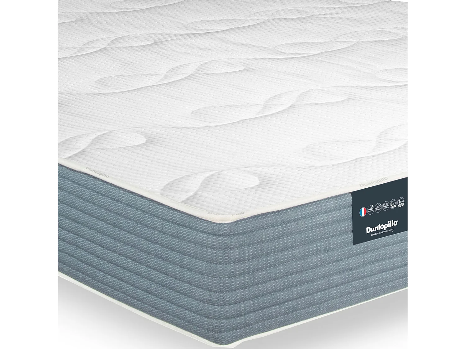 Matelas Dunlopillo en mousse Aerial® 2.0 Ferme - COQUELICOT 2 - 120x190