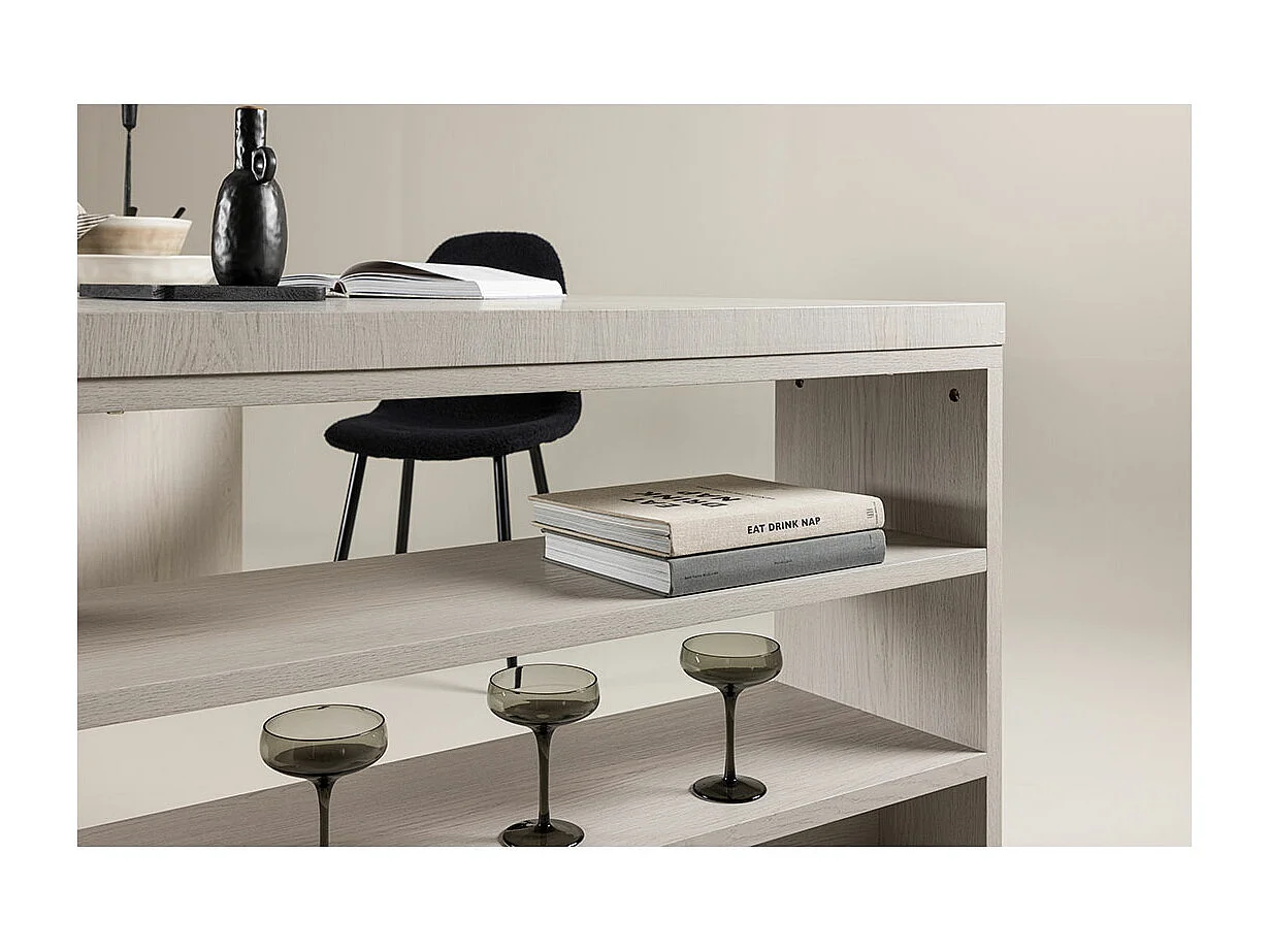 Table à Manger Design "Mika" 230cm Naturel