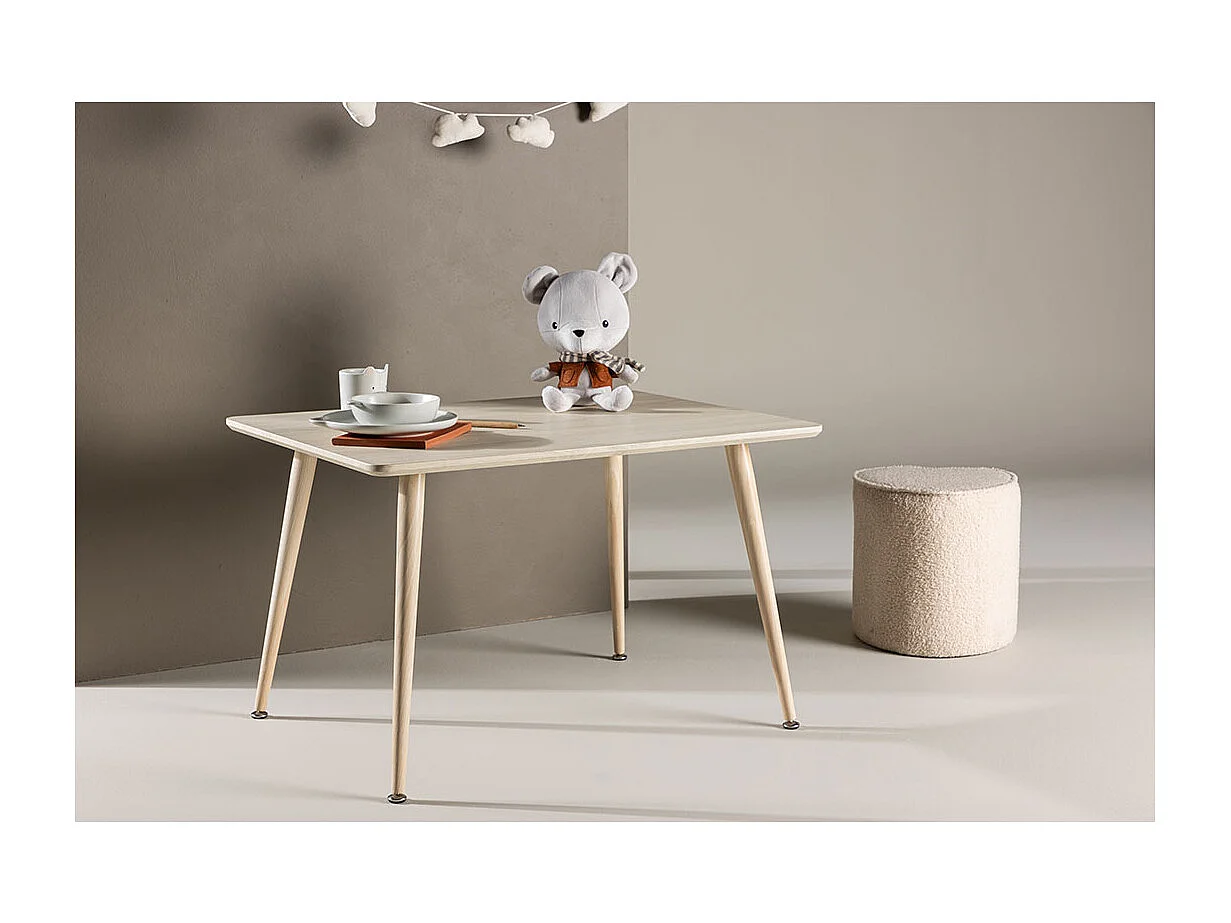 Polar eetkamertafel voor kinderen whitewash.