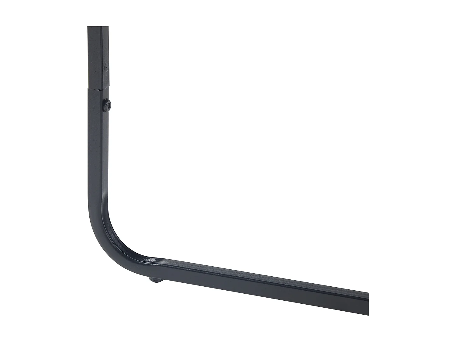 Table d'appoint Ulvik métal verre 50 x 50 x 35 cm noir [en.casa]