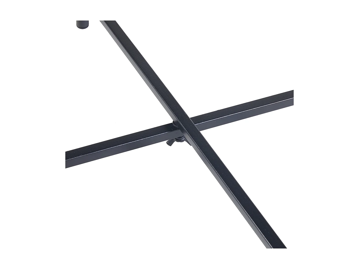 Table d'appoint Sälen avec plateau rond métal 40 x 50 cm noir [en.casa]