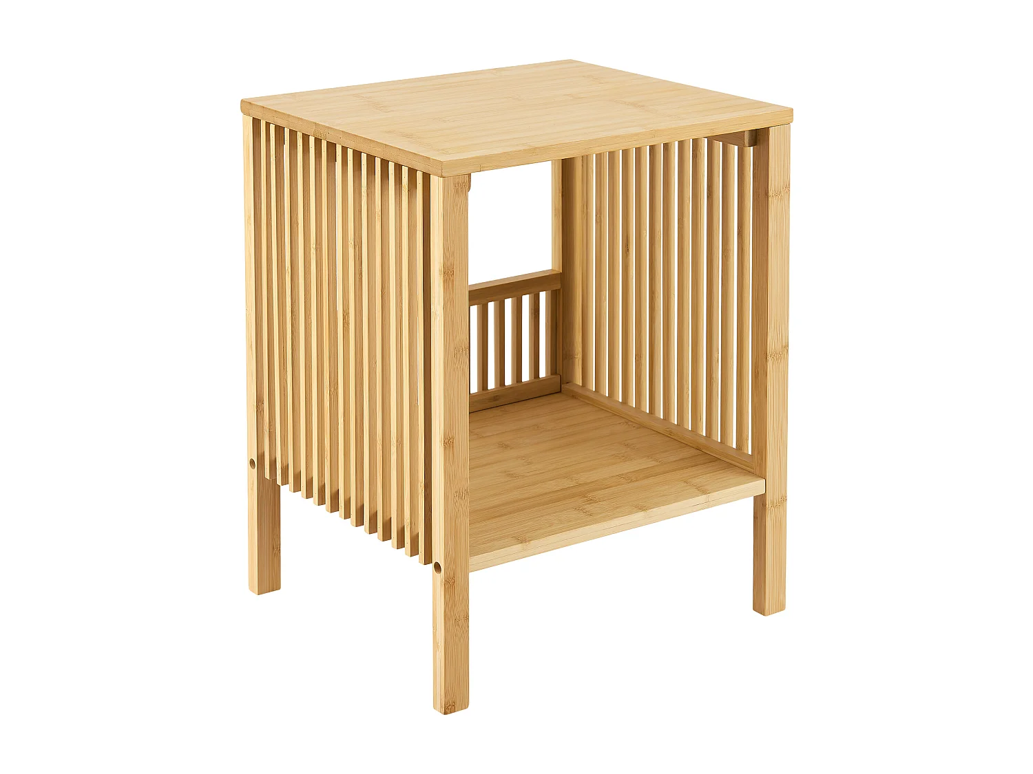 Lot de 2 tables d'appoint Varde bambou naturel [en.casa]