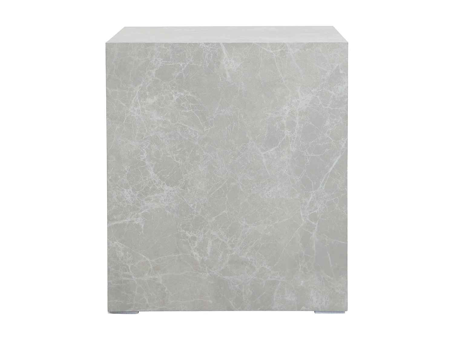 Table d'appoint Ellelu 45 x 40 x 40 cm aspect marbre taupe [en.casa]