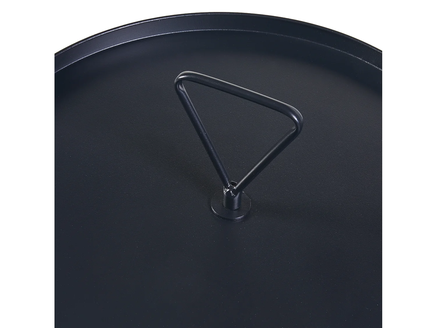 Table d'appoint Odal avec plateau rond métal 65 x 41 cm noir [en.casa]