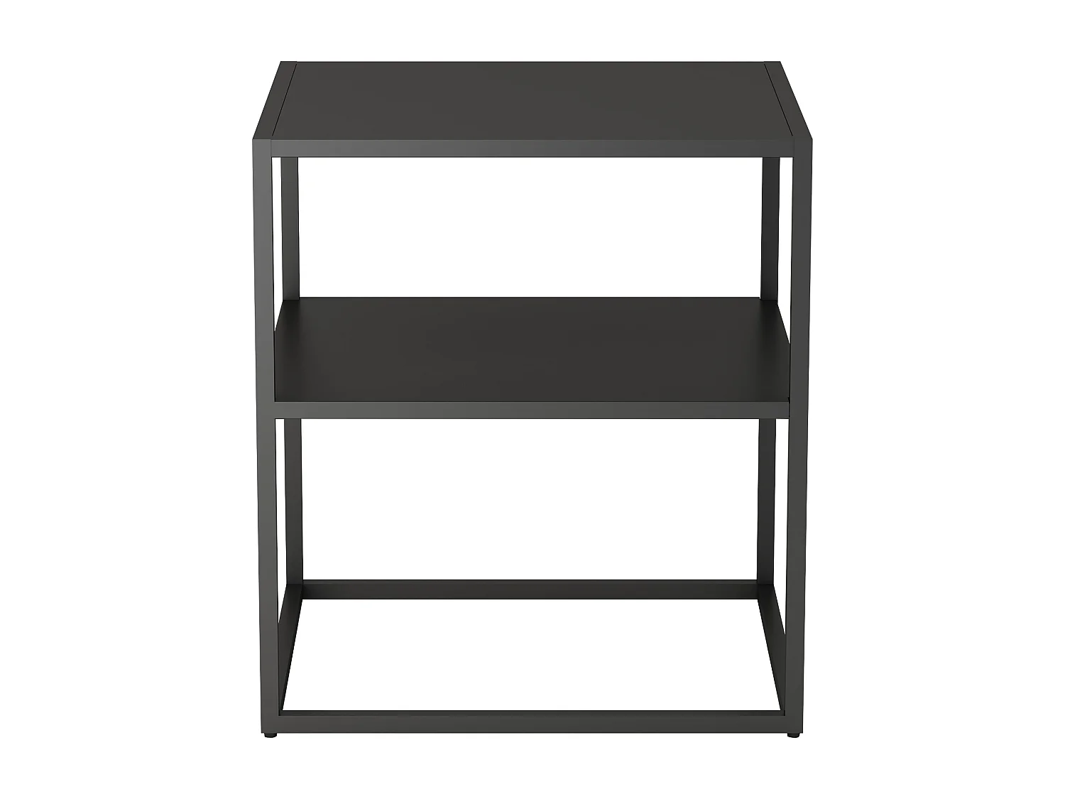 Table d'appoint Raahe pour salon 50,5 x 45 x 40 cm acier noir [en.casa]