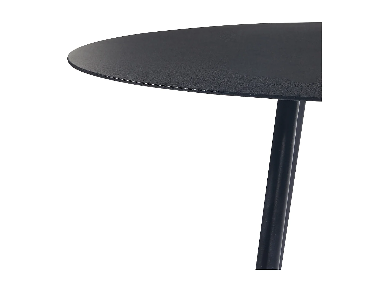 Table d'appoint Sula avec plateau rond métal 53 x 50 cm noir [en.casa]