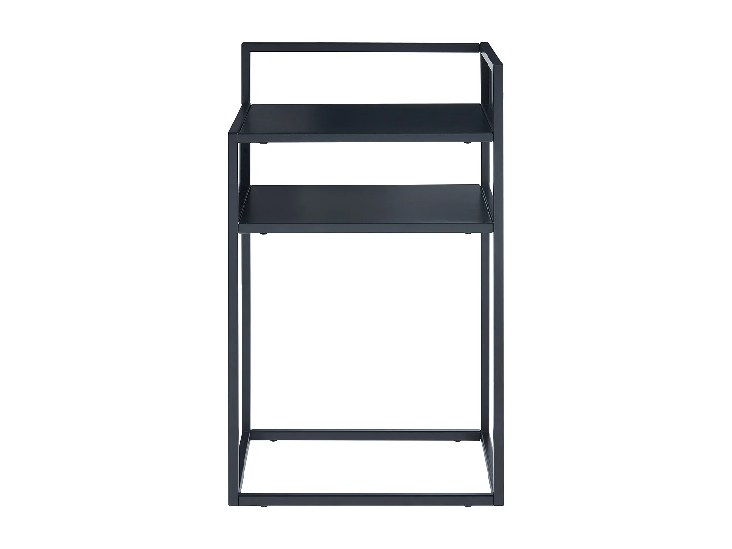 Table d'appoint Riihimäki acier 65 x 40 x 30 cm noir mat [en.casa]