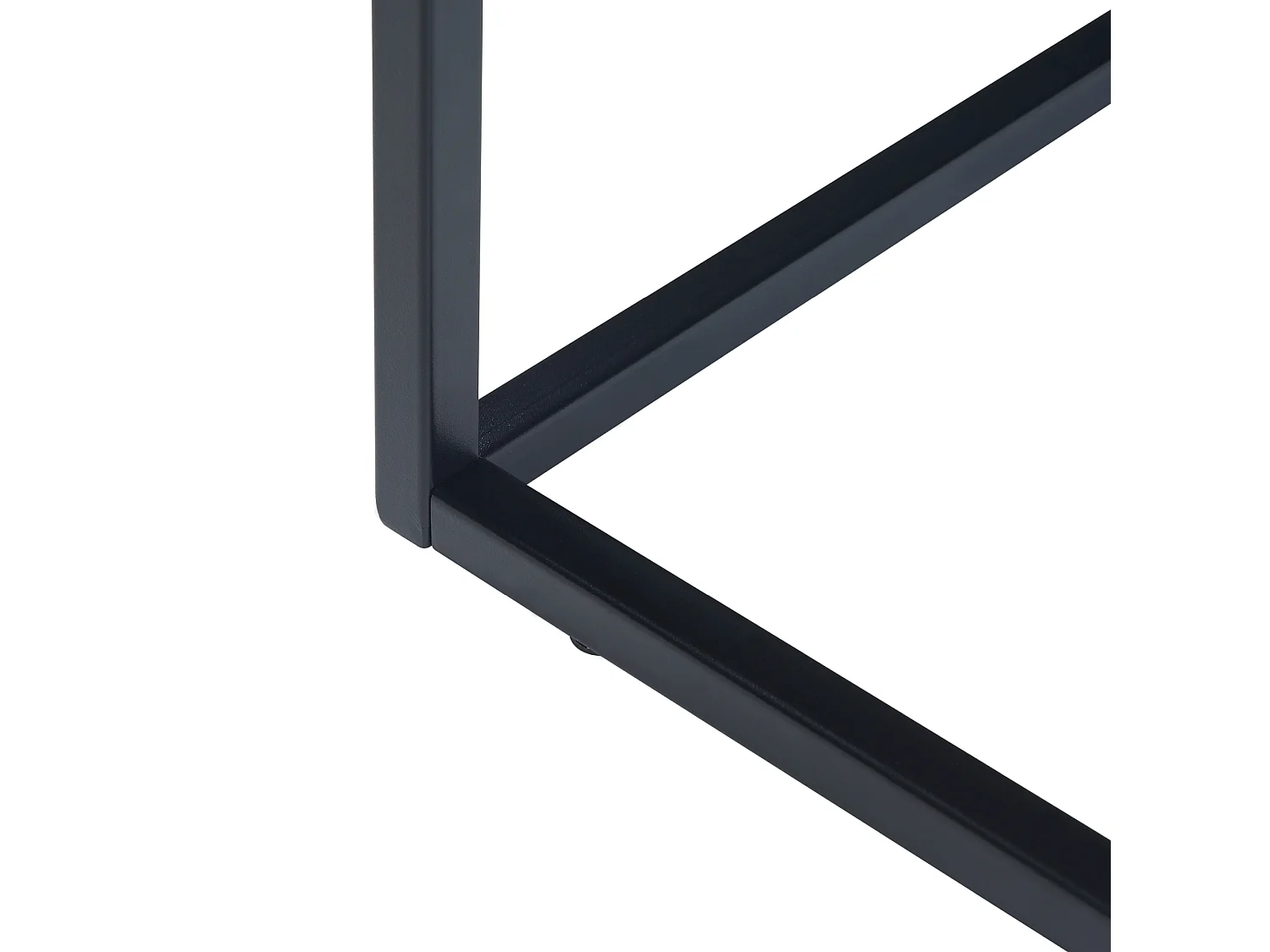 Table d'appoint Riihimäki acier 65 x 40 x 30 cm noir mat [en.casa]