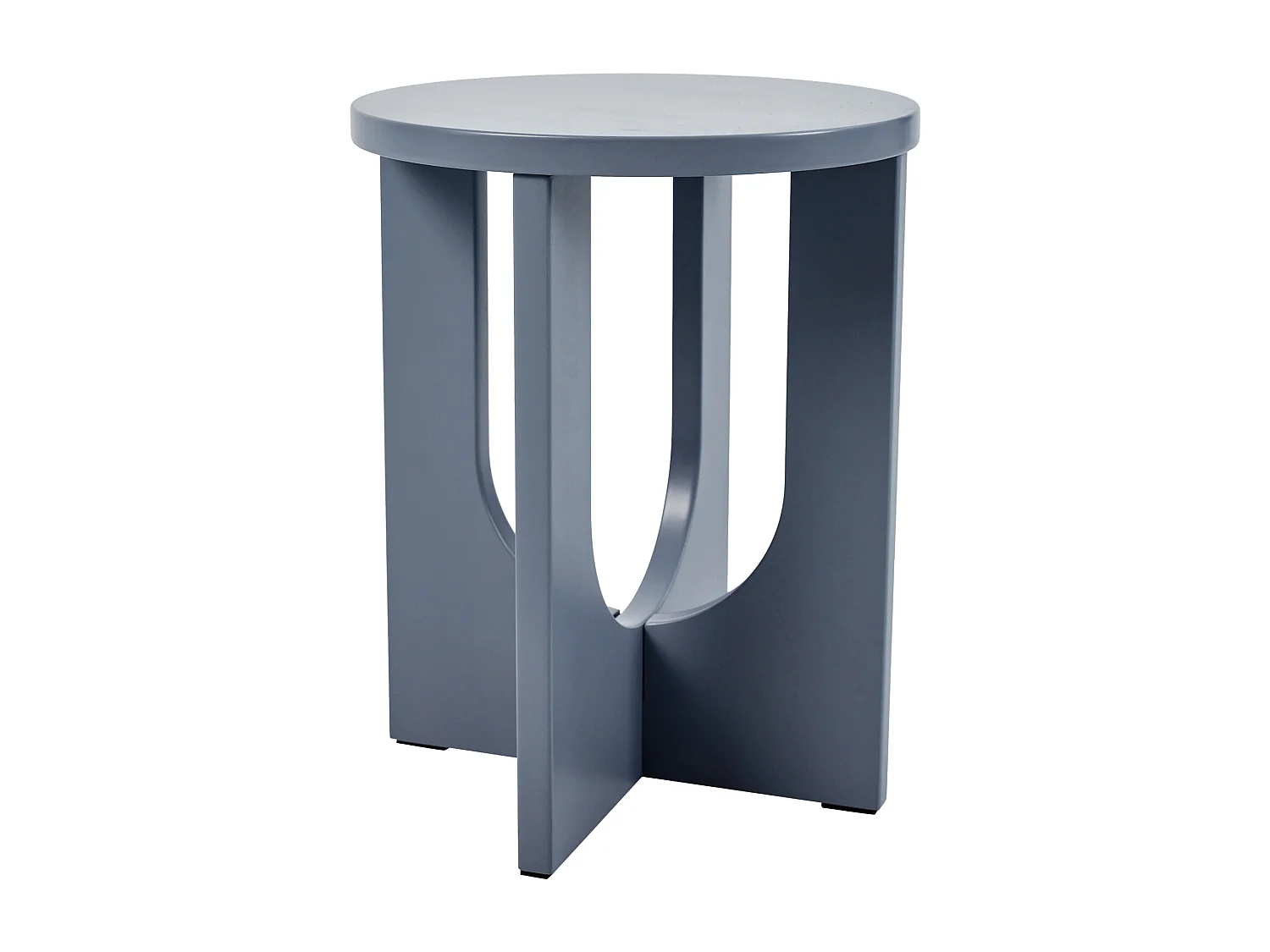Table d'appoint Kysdajore 50 x 40 cm bleu gris [en.casa]