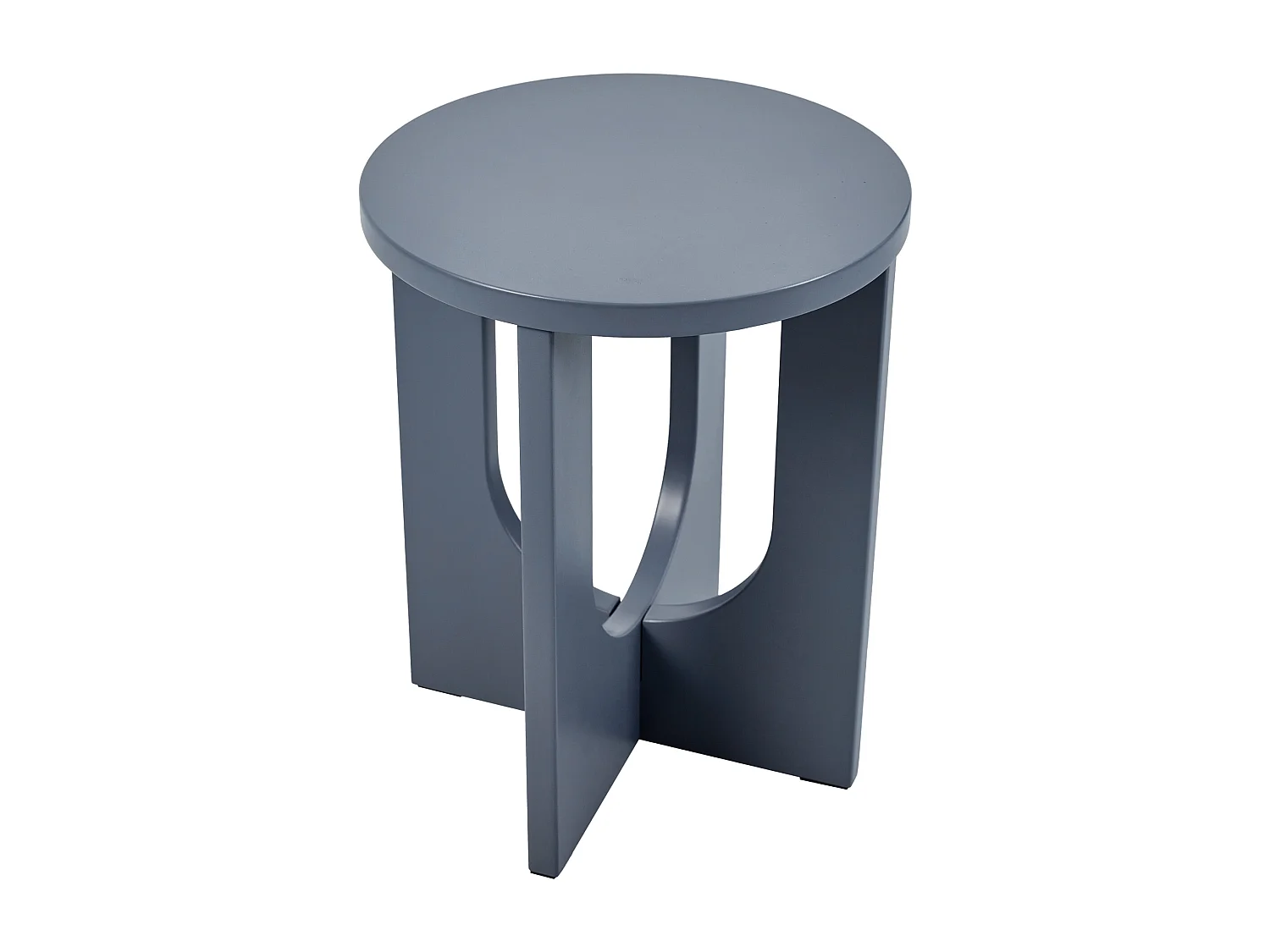 Table d'appoint Kysdajore 50 x 40 cm bleu gris [en.casa]