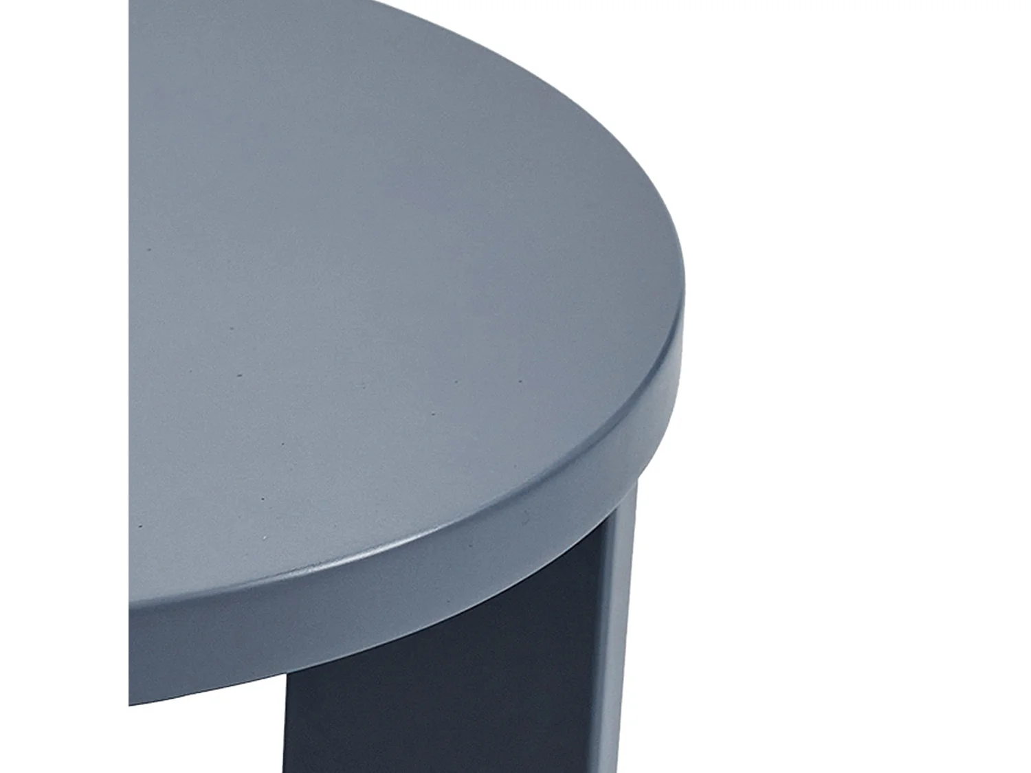 Table d'appoint Kysdajore 50 x 40 cm bleu gris [en.casa]