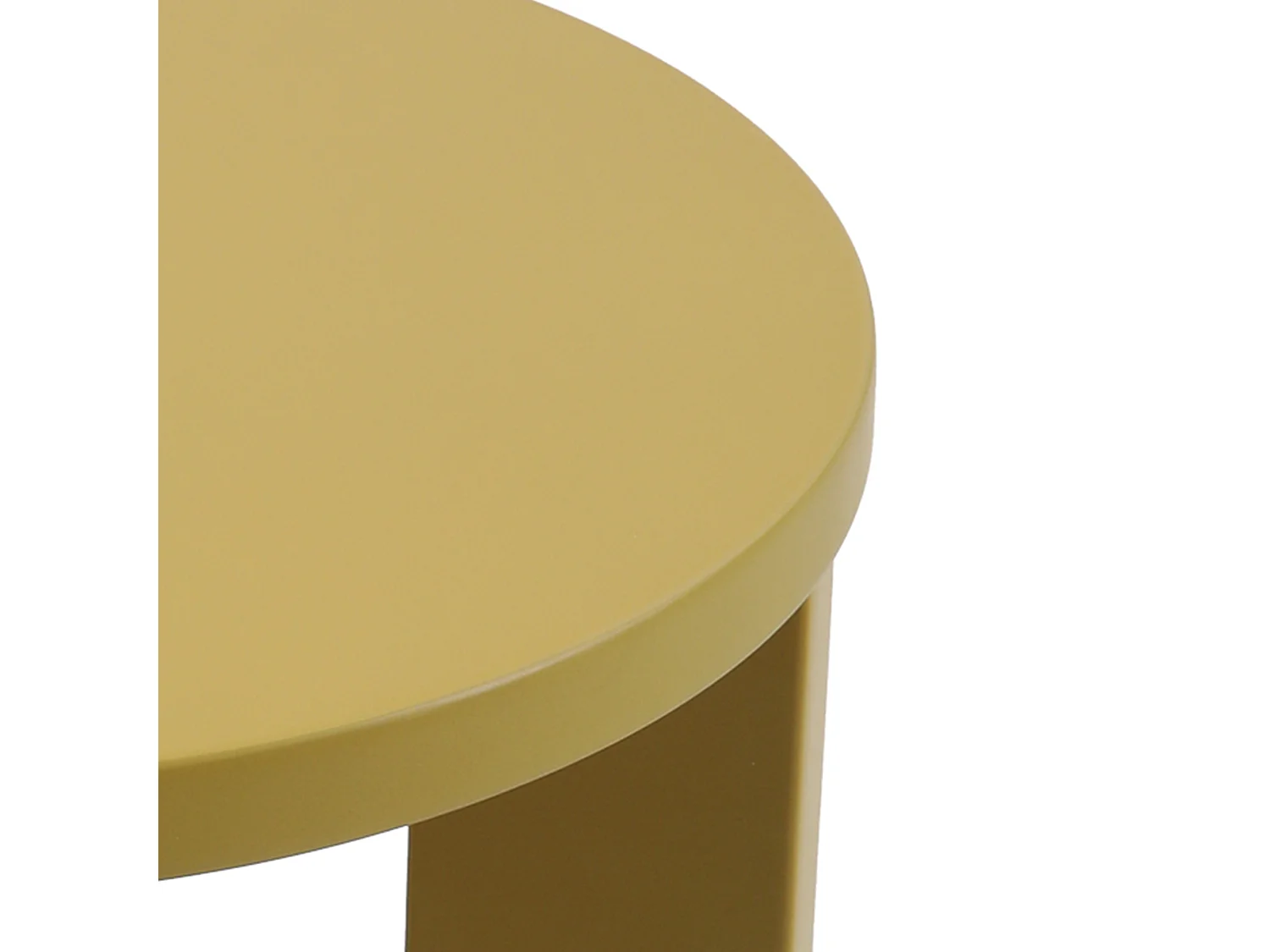 Table d'appoint Kysdajore 50 x 40 cm moutarde [en.casa]