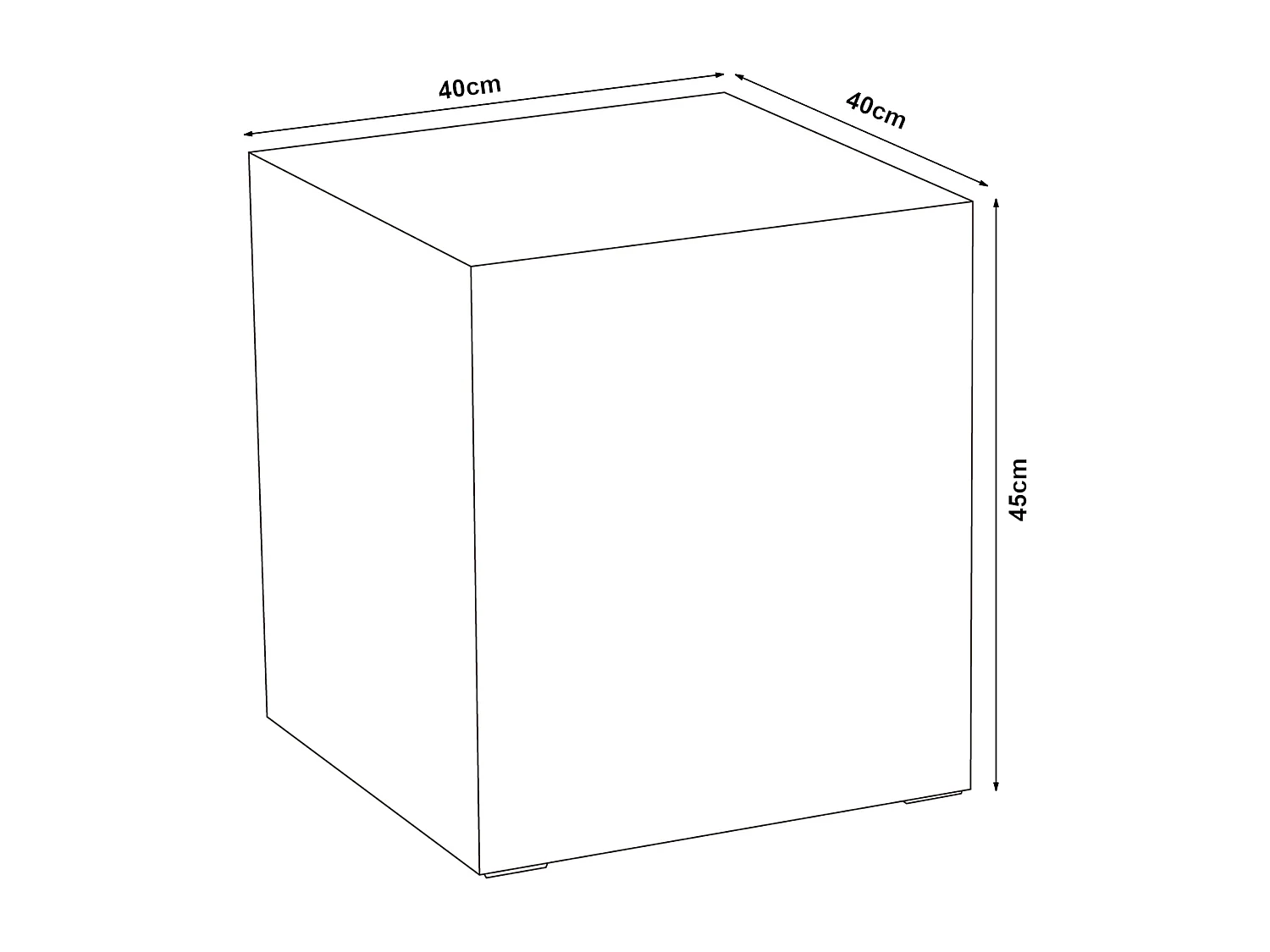 Table d'appoint Ellelu 45 x 40 x 40 cm aspect marbre blanc [en.casa]