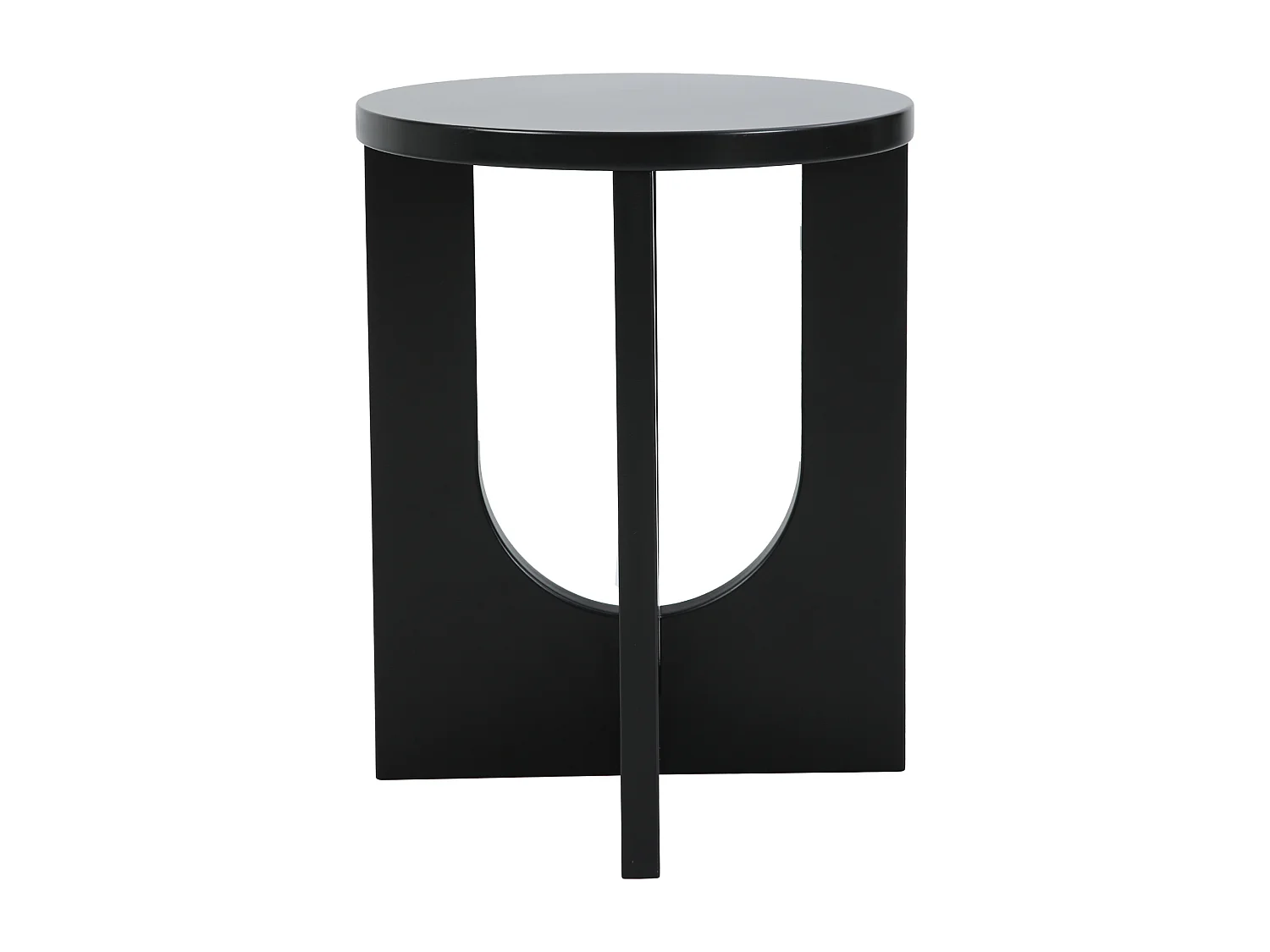 Table d'appoint Kysdajore 50 x 40 cm noir [en.casa]
