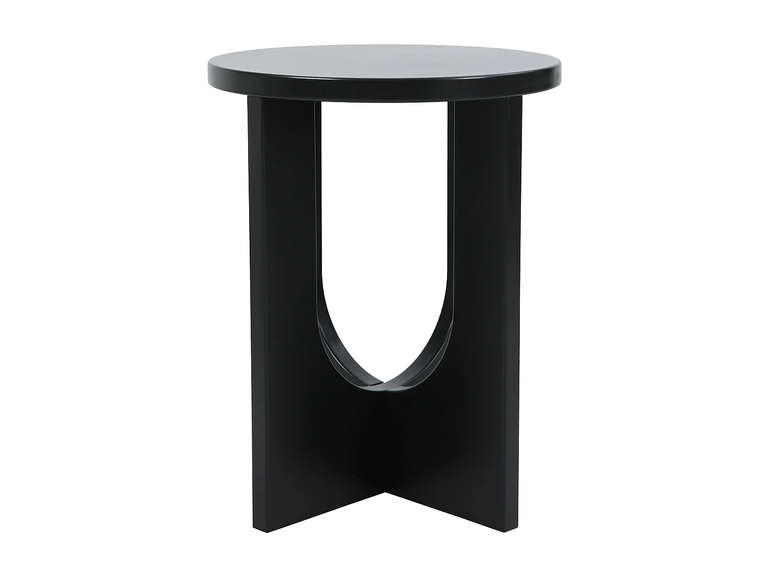 Table d'appoint Kysdajore 50 x 40 cm noir [en.casa]