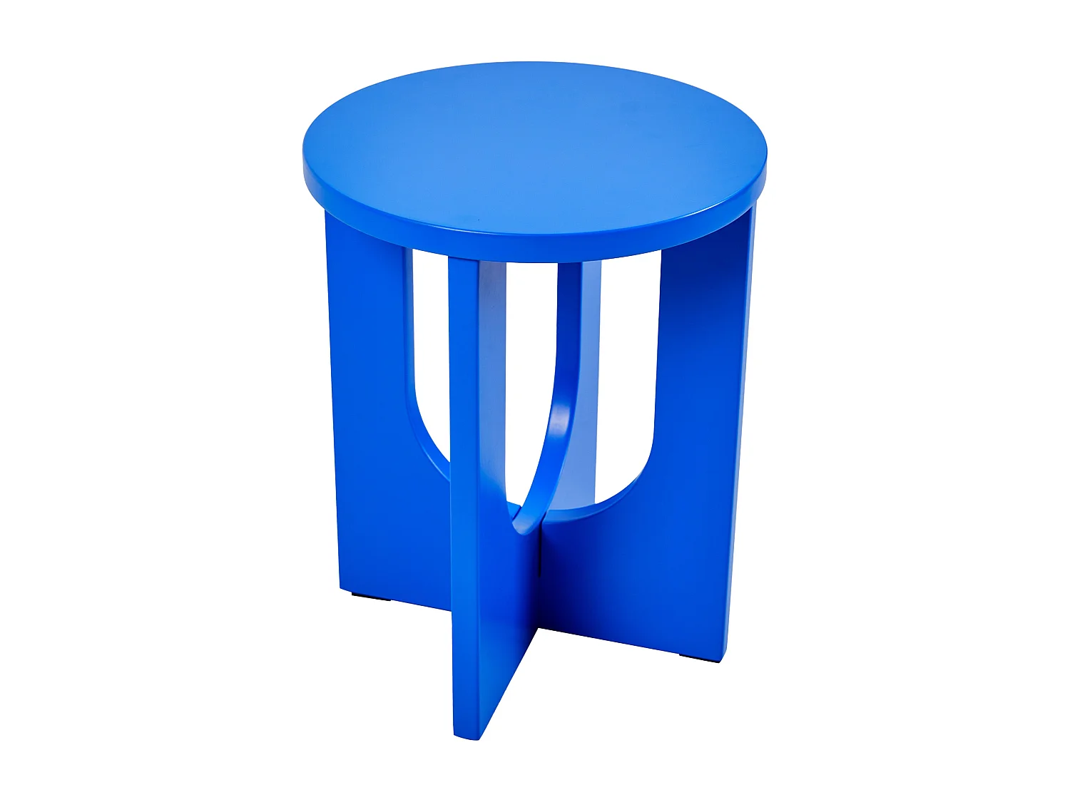Table d'appoint Kysdajore 50 x 40 cm bleu roi [en.casa]