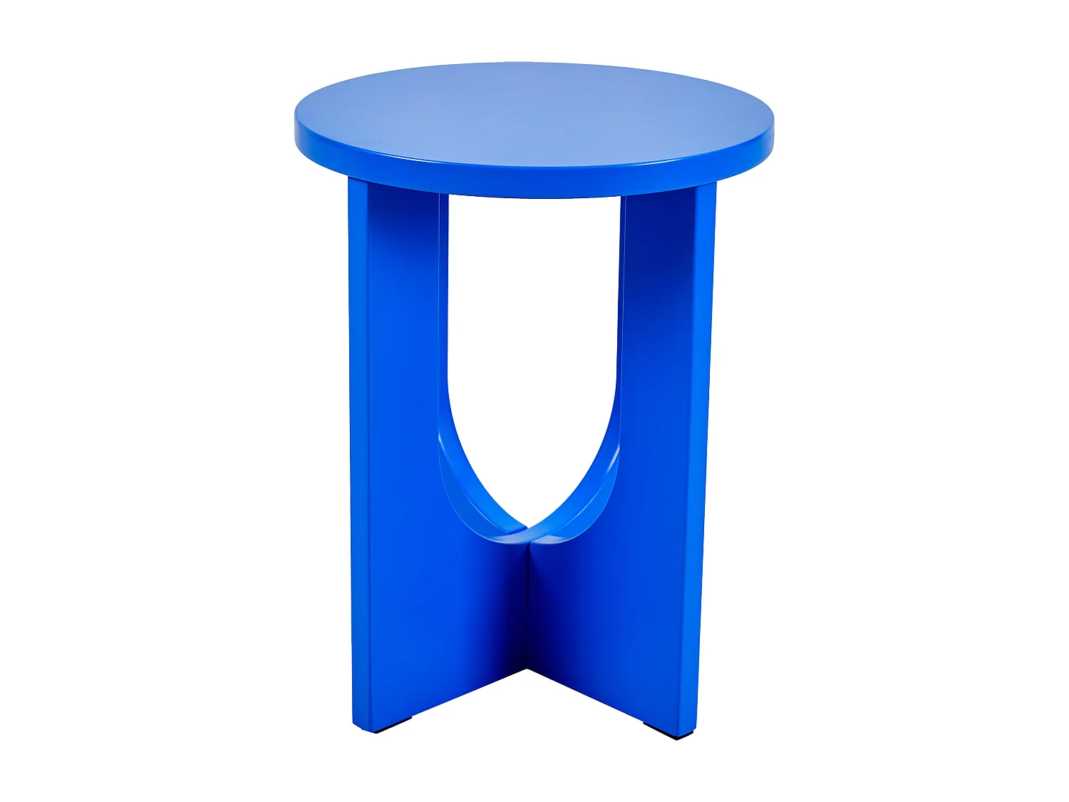 Table d'appoint Kysdajore 50 x 40 cm bleu roi [en.casa]