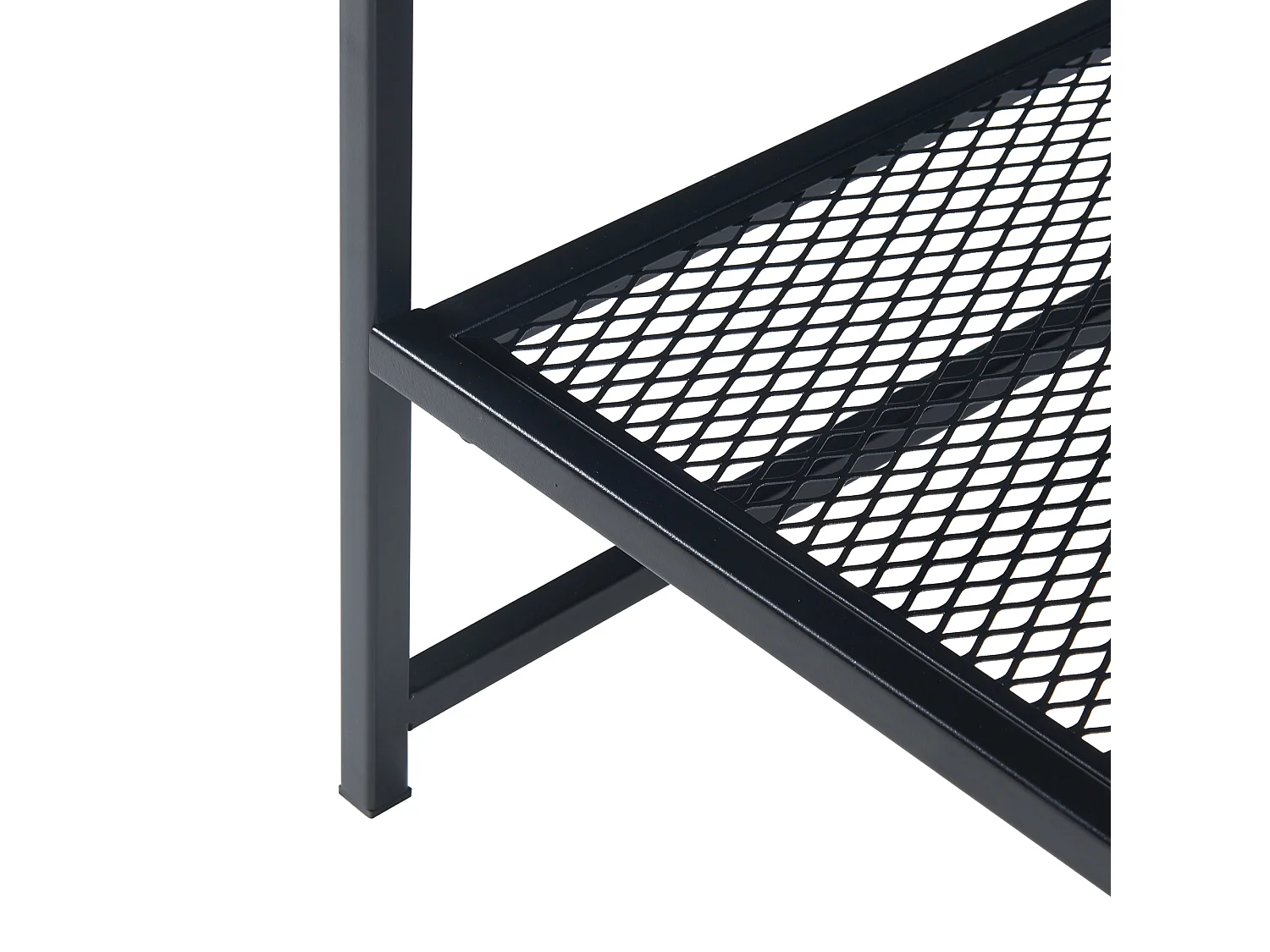 Table d'appoint Ruokolahti acier 51 x 51 x 51 cm noir mat [en.casa]