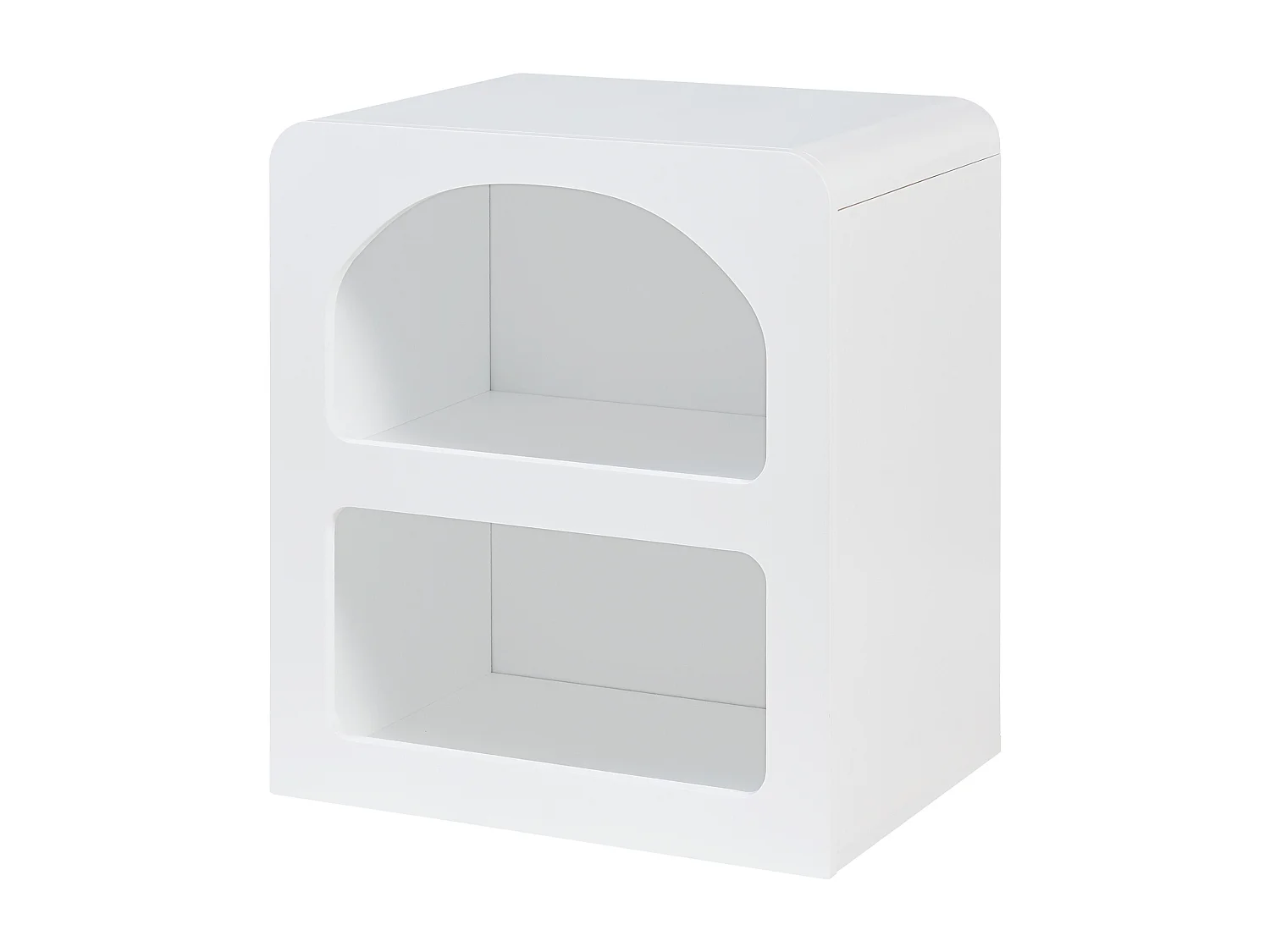 Table d'appoint Vågå 45 x 40 x 30 cm blanc [en.casa]